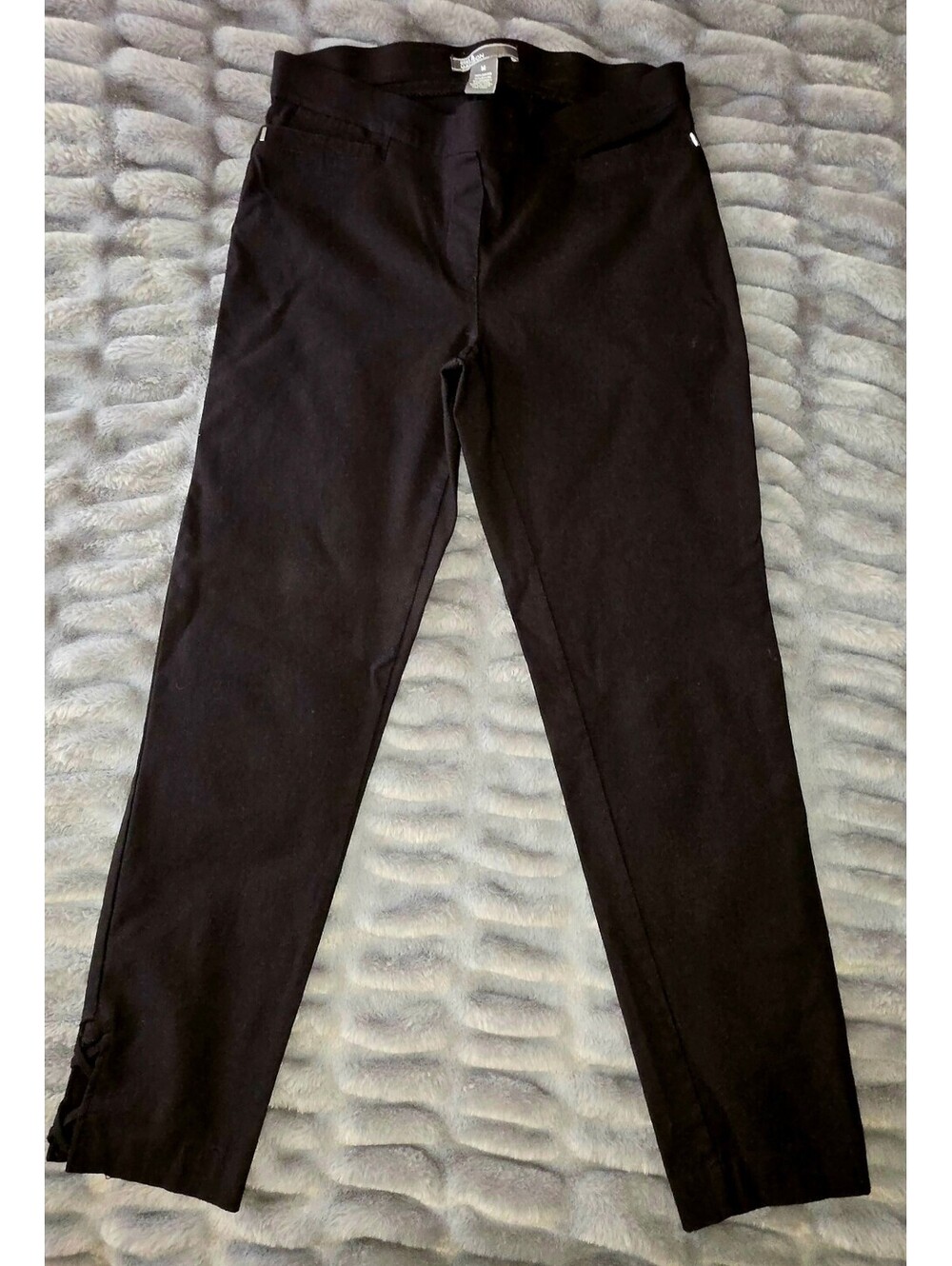 Womens Black Slim Ankle Pants